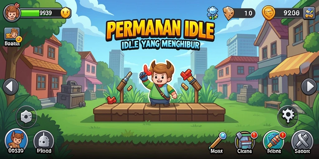 Tampilan menarik dari gameplay Idle 9939 yang menyenangkan.