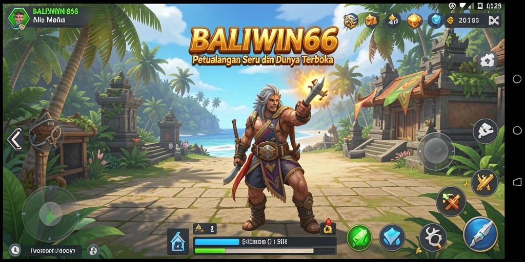 Tampilan menarik dari gameplay Open World di BALIWIN66.