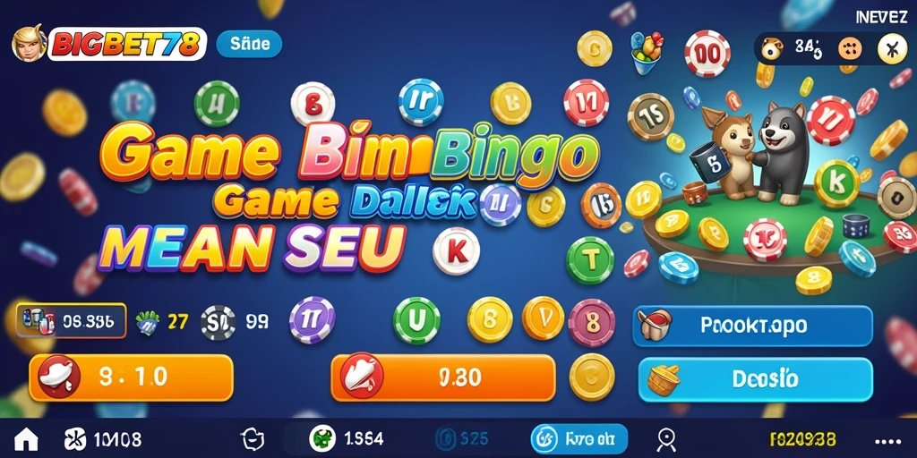Tampilan gameplay Bingo yang seru di BIGBET78.