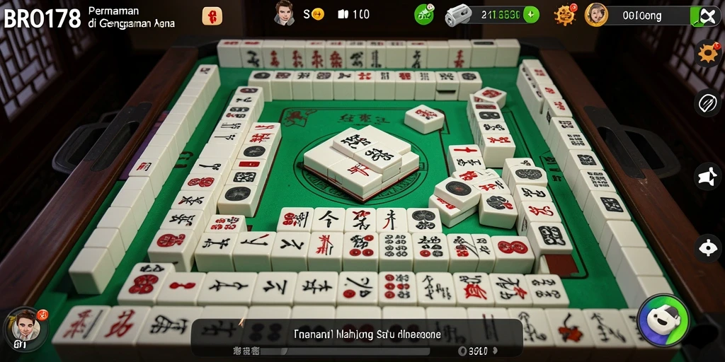 Tampilan gameplay Mahjong yang menarik dan menantang.