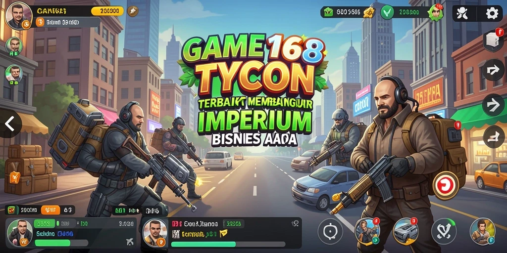 Screenshot gameplay CANVA168 yang menunjukkan aksi membangun usaha.