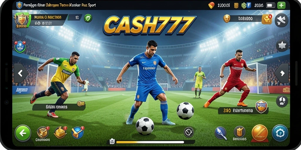 Tampilan seru dari gameplay CASH777 yang penuh aksi olahraga.