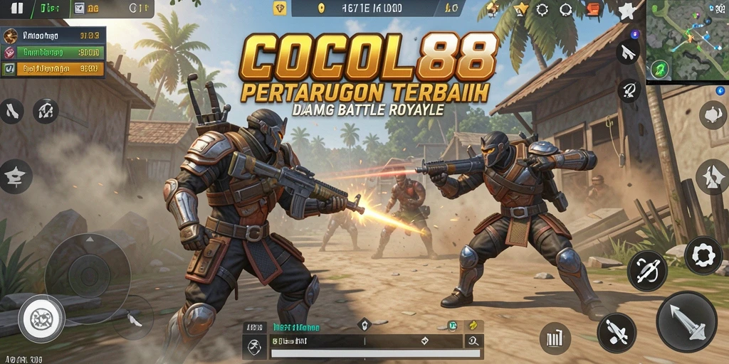 Tampilan seru gameplay COCOL88 dalam pertarungan Battle Royale.