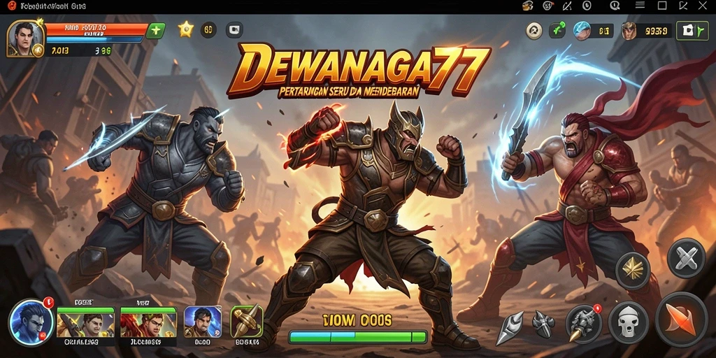 Gameplay intens DEWANAGA77 dengan pertarungan seru.