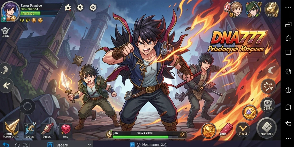 Tampilan gameplay seru dari DNA777 yang memukau.
