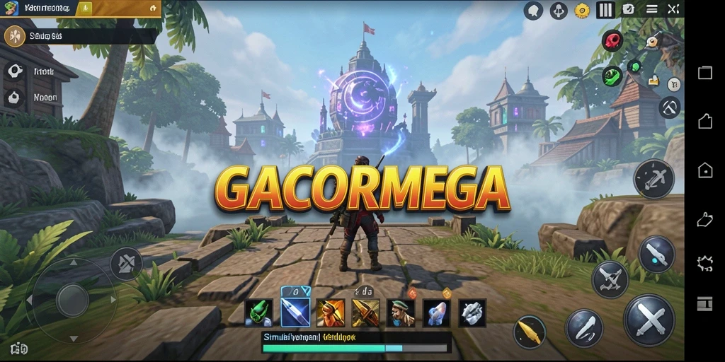 Tampilan gameplay menarik dalam GACORMEGA yang menggambarkan interaksi sosial.