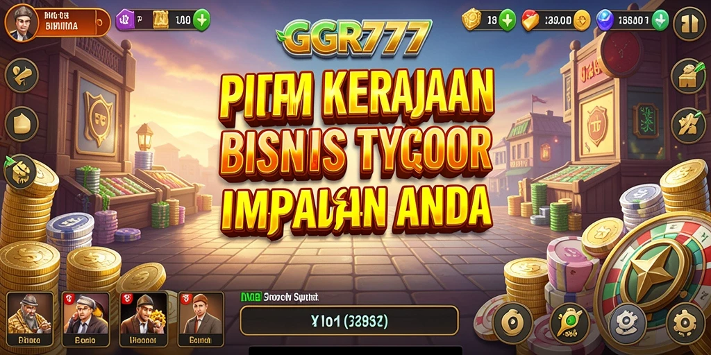 Tampilan permainan GGR777 yang menampilkan bisnis yang berkembang.