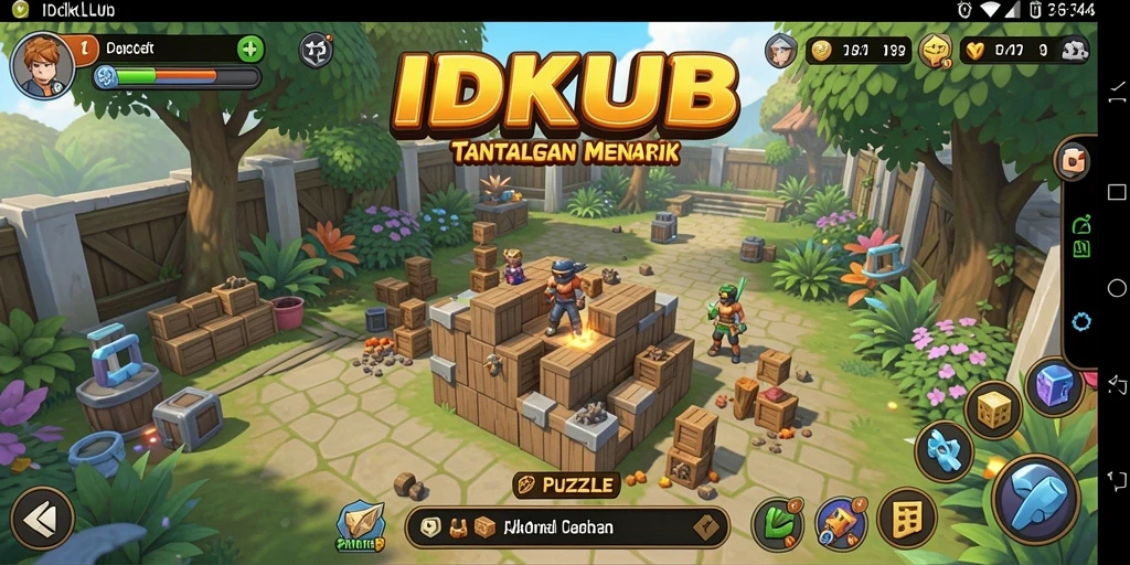 Screenshot gameplay IDKLUB yang menunjukkan tantangan puzzle yang menarik.