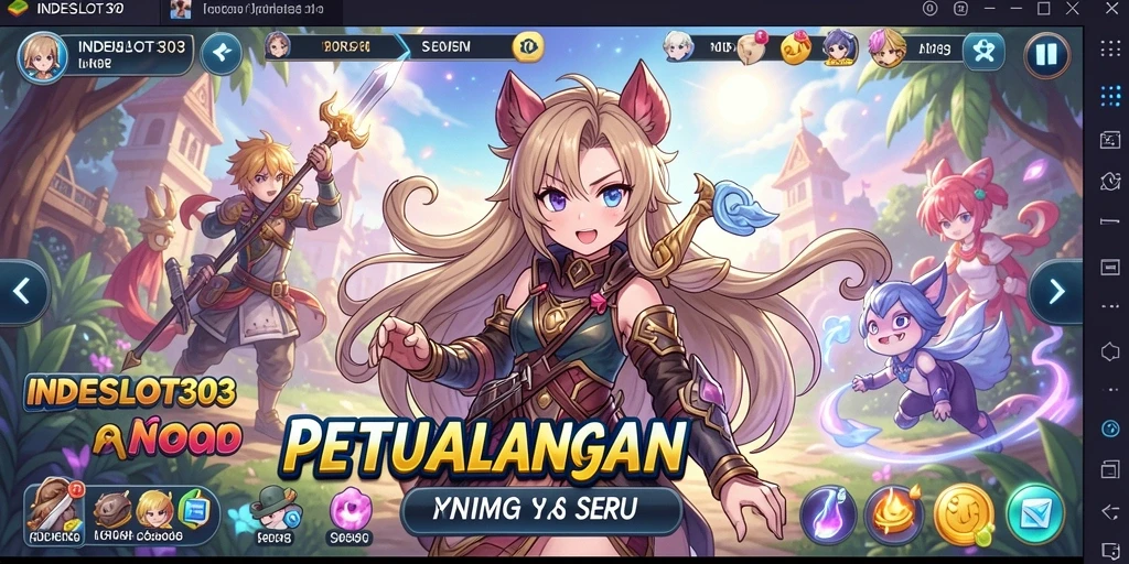 Screenshot dari INDESLOT303 menampilkan aksi pertarungan yang seru dan visual menawan.