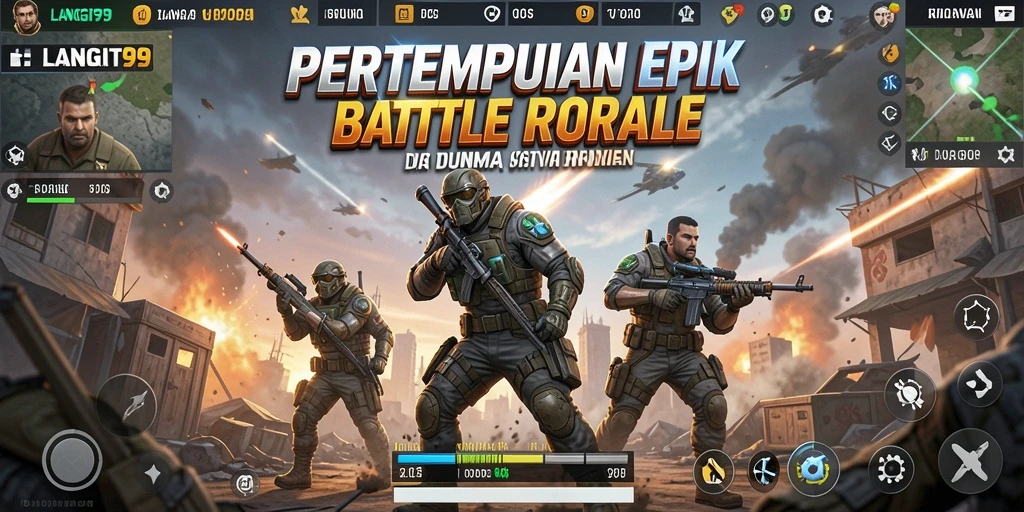 Tangkapan layar LANGIT99 menampilkan pertempuran mendebarkan antara pemain.