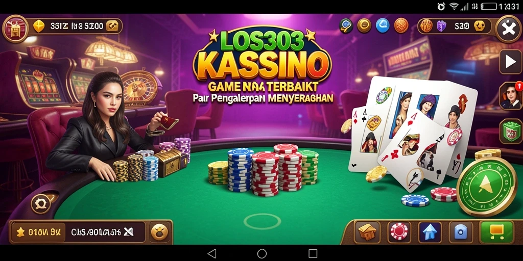 Tampilan menarik dari gameplay kasino di LOS303.