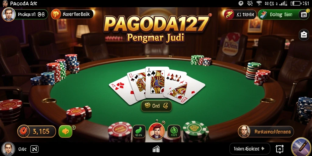 Screenshot utama PAGODA127 menampilkan keseruan permainan Poker.