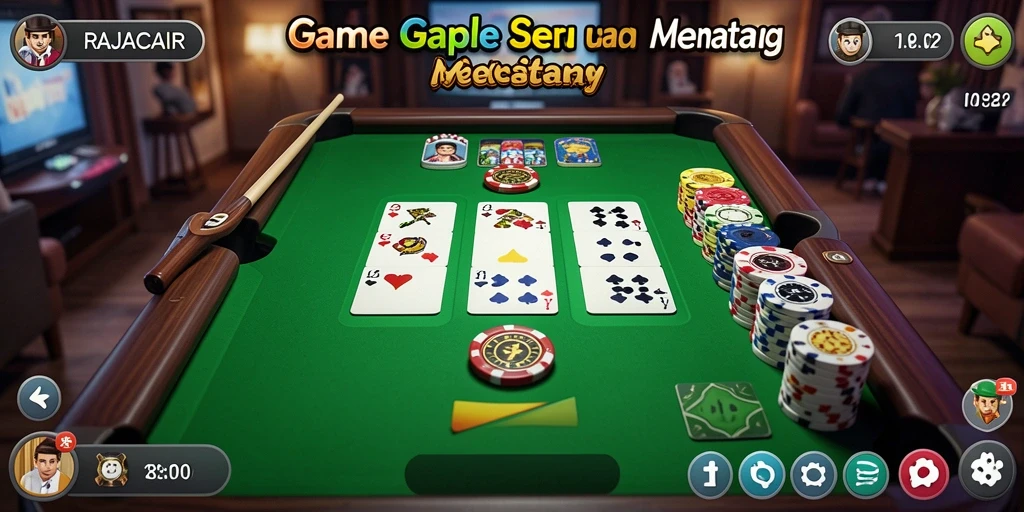 Tampilan gameplay Gaple yang menarik dan interaktif.