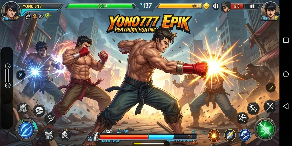 Tampilan menegangkan dari gameplay YONO777 yang seru.